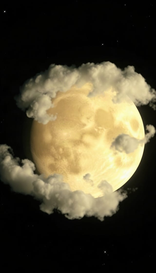 AI-generated scene: The cloud-covered planet Venus